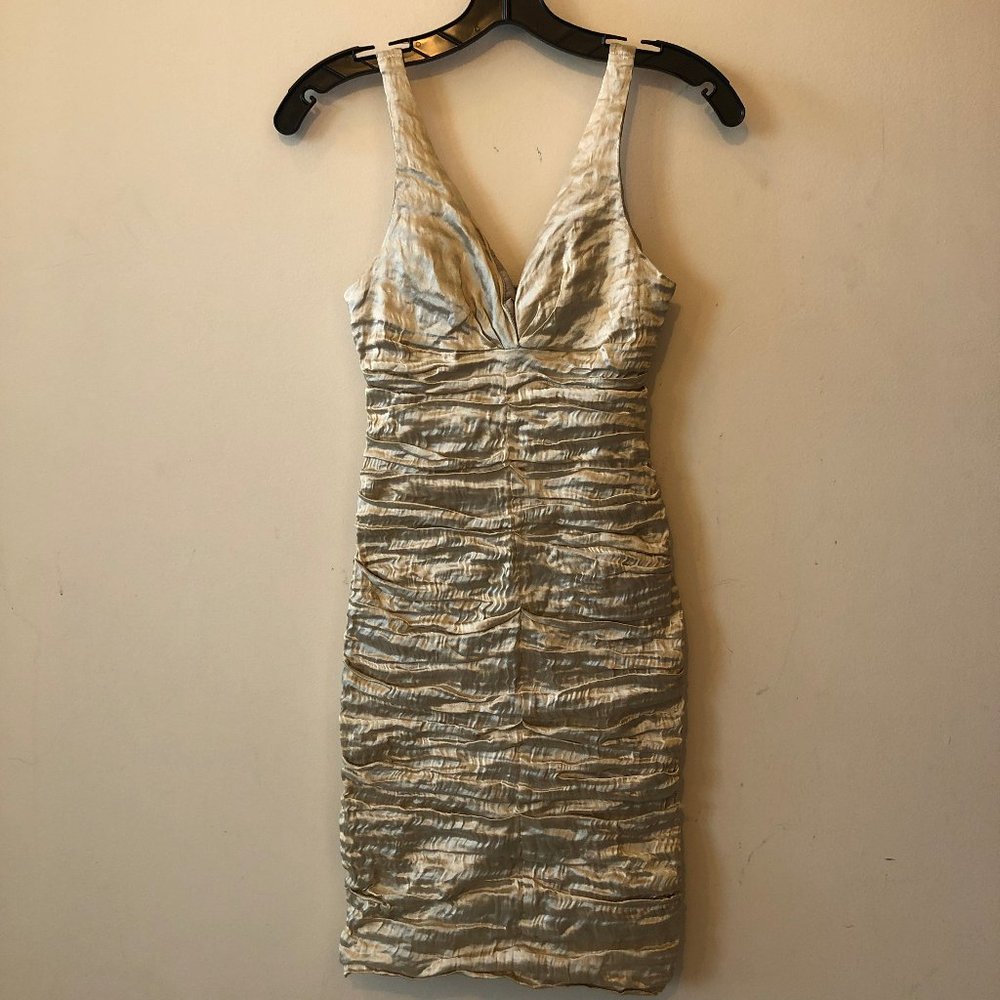 Nicole Miller Gold Mini Dress
